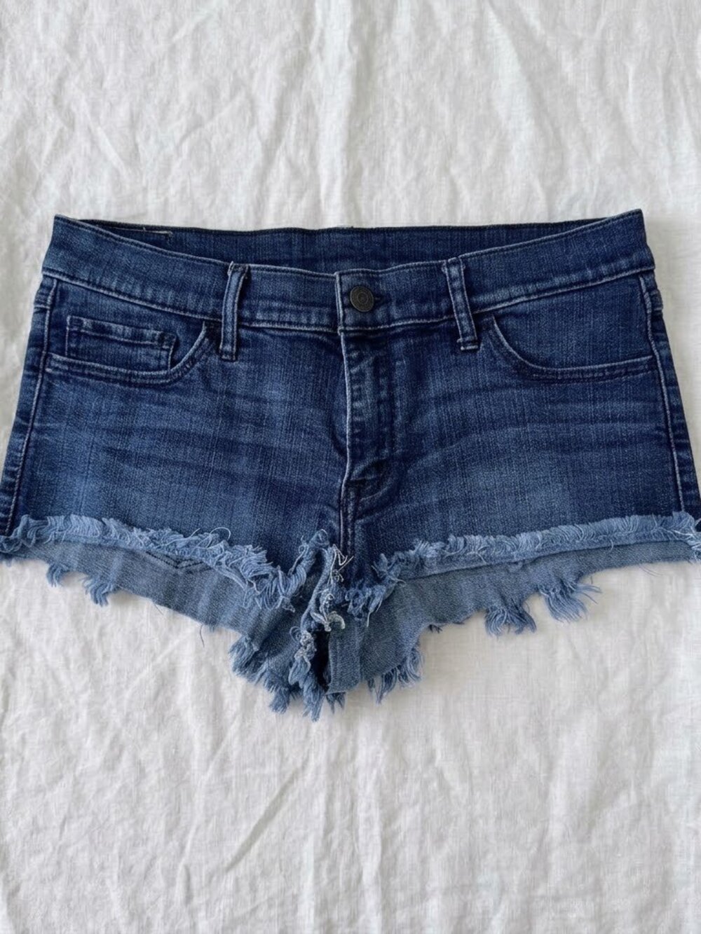 Women’s Abercrombie & Fitch US 6 Navy Blue Booty Jean Shorts